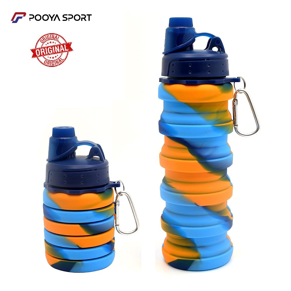 قمقمه تاشو سیلیکونی Silicone Water Bottle نیم لیتری اصل