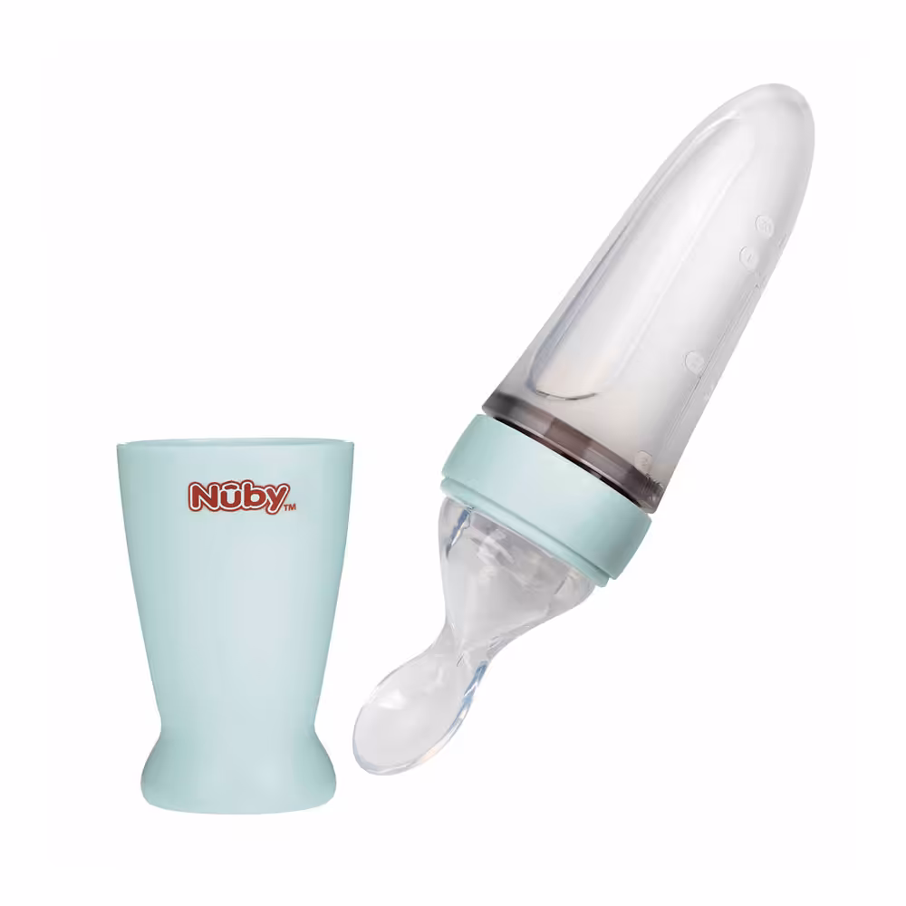 سرلاک خوری  3 ماه نابی NUBY تمام سیلیکون سبز