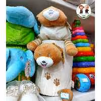 ست سطل و جا دستمال کاغذی اتاق کودک مخمل درجه یک 