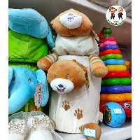 ست سطل و جا دستمال کاغذی اتاق کودک مخمل درجه یک 