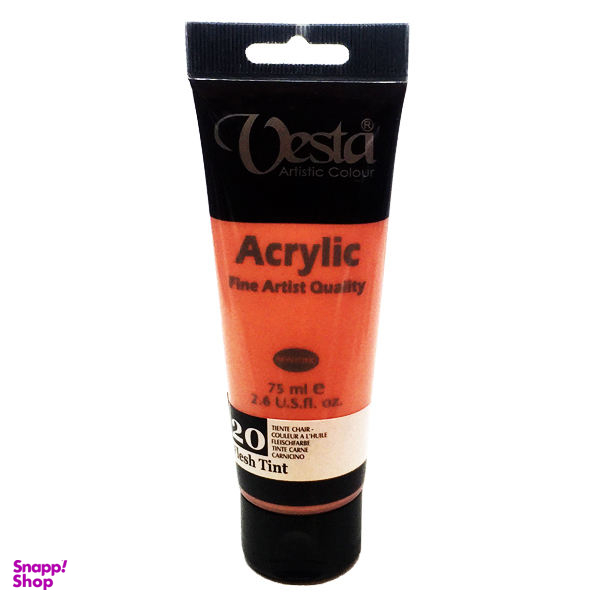 رنگ اکریلیک وستا مدل flesh tint کد20