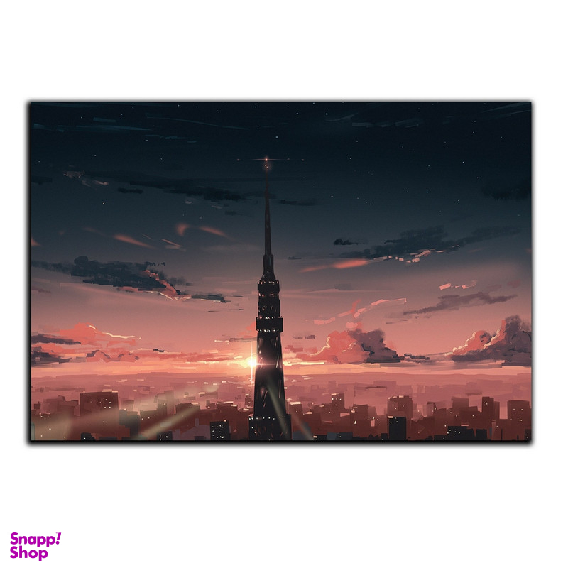 تابلو شاسی بکلیت طرح درونمای شهری و برج مدل SH-S5530