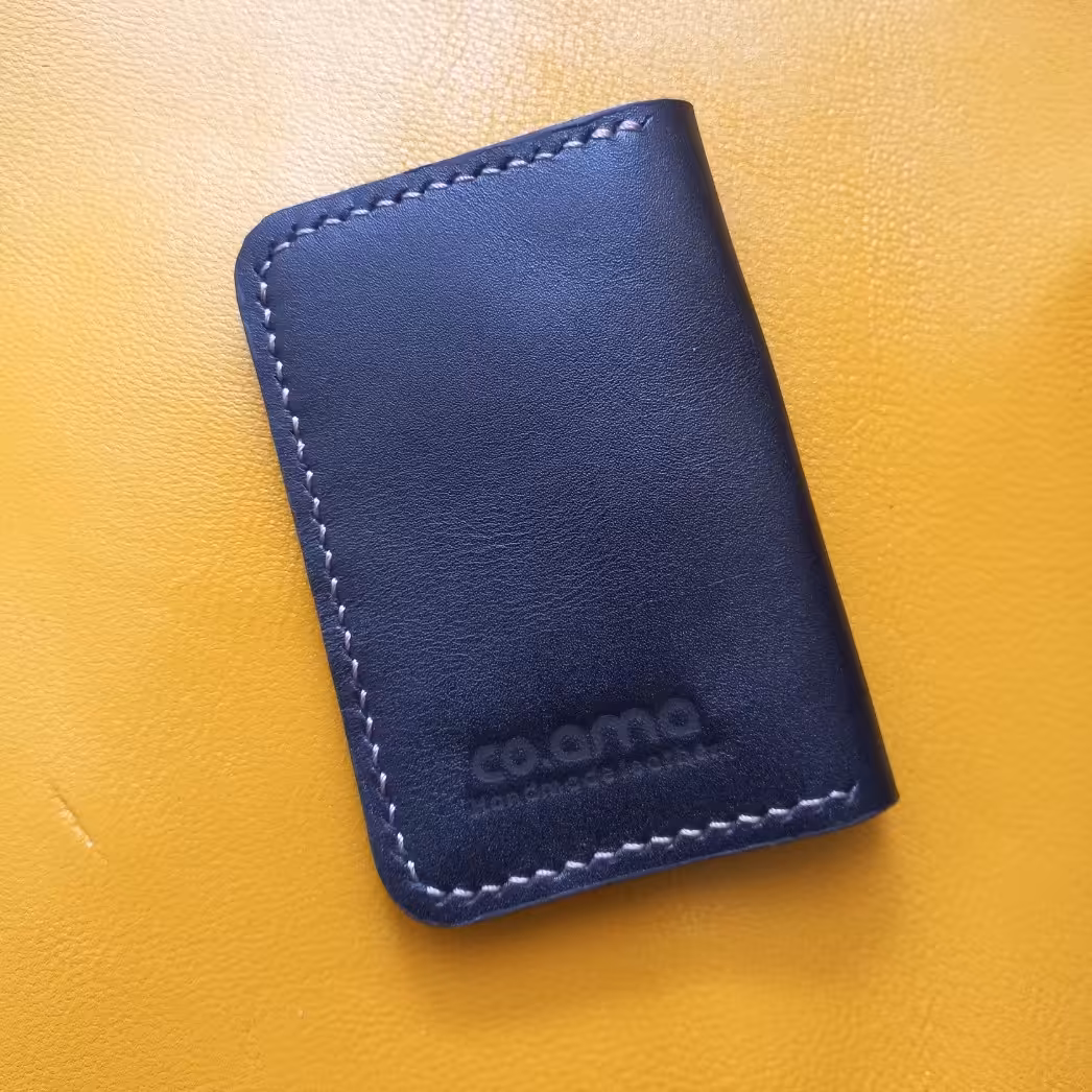 کیف کارت بانکی چرم طبیعی گاوی دستدوز  