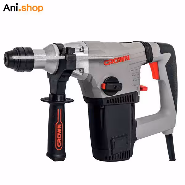 دریل بتن کن کرون 28 میلی متر 850وات 4 شیار 4.2 ژول با قلم و مته کد CT18114