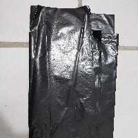 پلاستیک زباله مشکی یک کیلیویی نیمه ضخیم ومقاوم دربرابر چکه