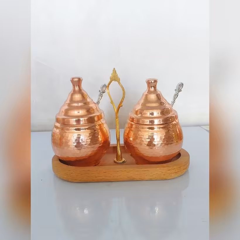 جا ادویه دوتایی تمام مس