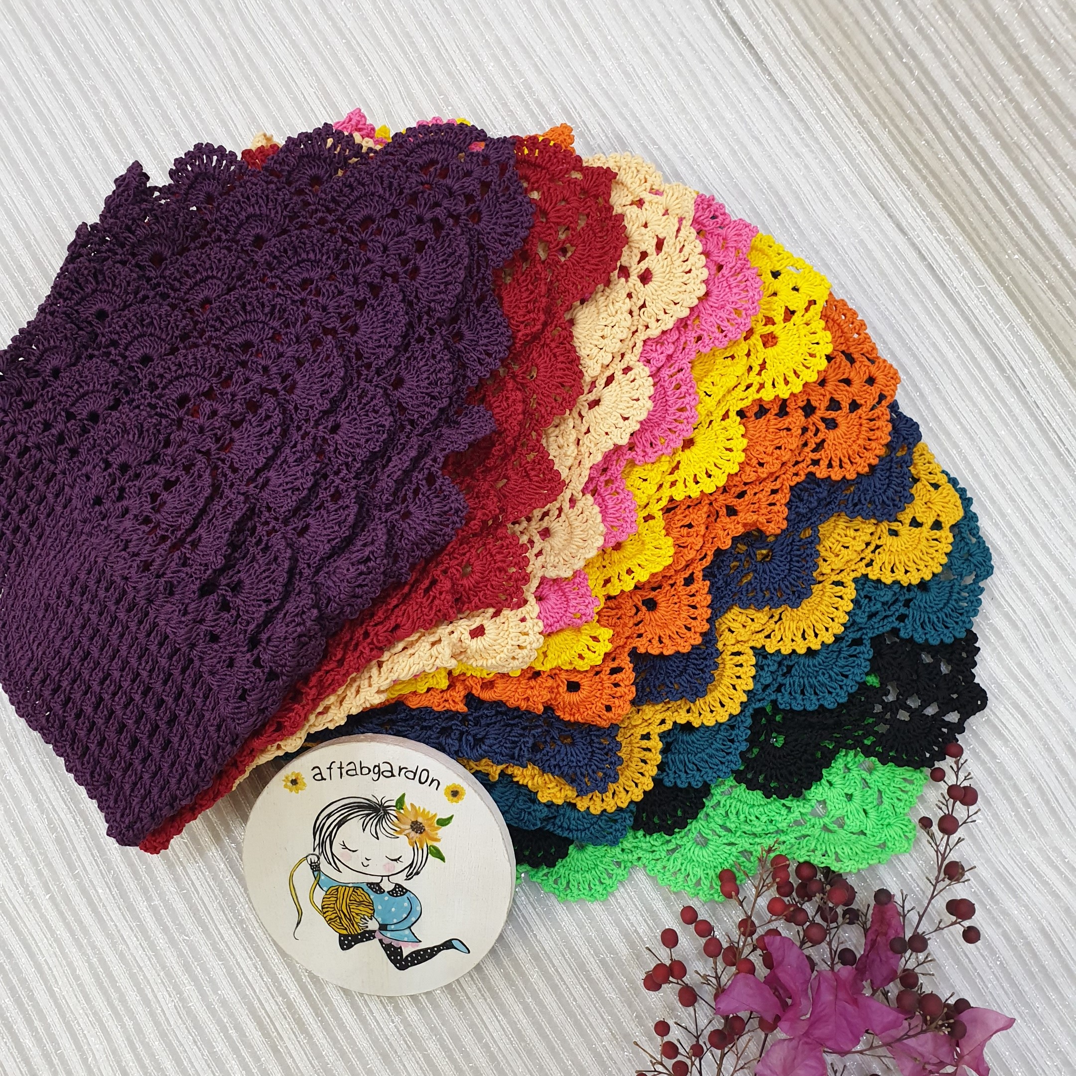 ( باندانا)روسری کوچک دستبافت گالری آفتابگردون 