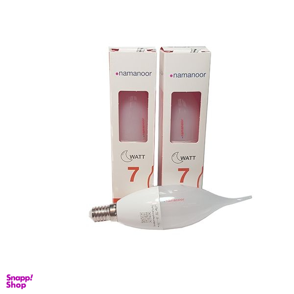 لامپ 7وات نمانور مدل اشکی پایه E16 بسته 6 عددی