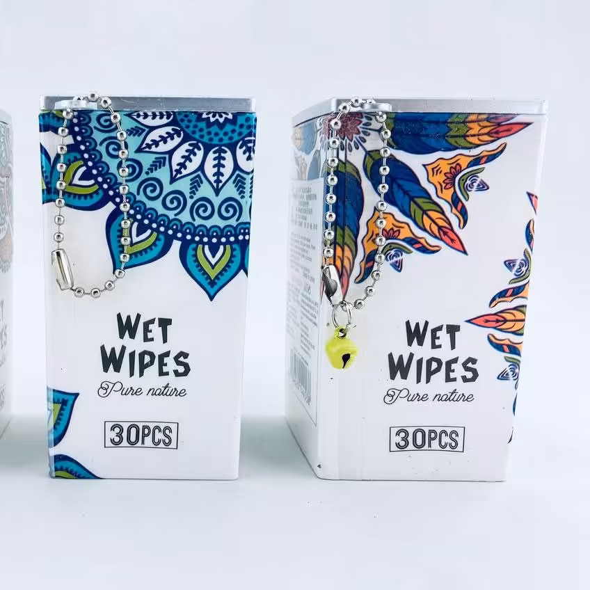 دستمال مرطوب قوطی مکعبی طرح سنتی