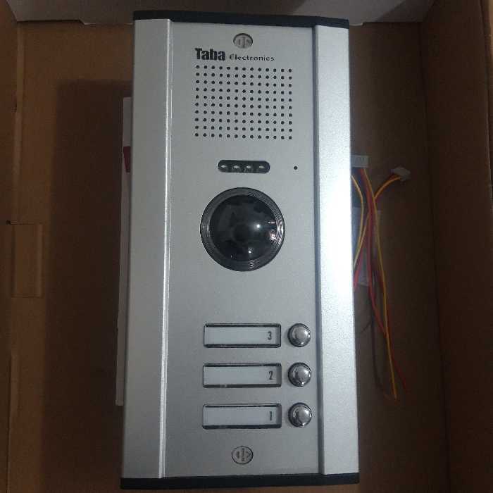 پنل ایفون تصویری تابا 3 سه واحدی دوربین  سونیHDرنگی شفاف  دید در شب قوی 