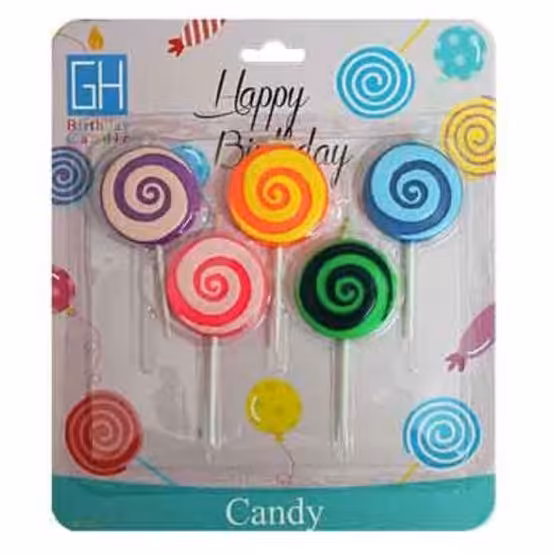 شمع آبنبات بسته 5 عددی