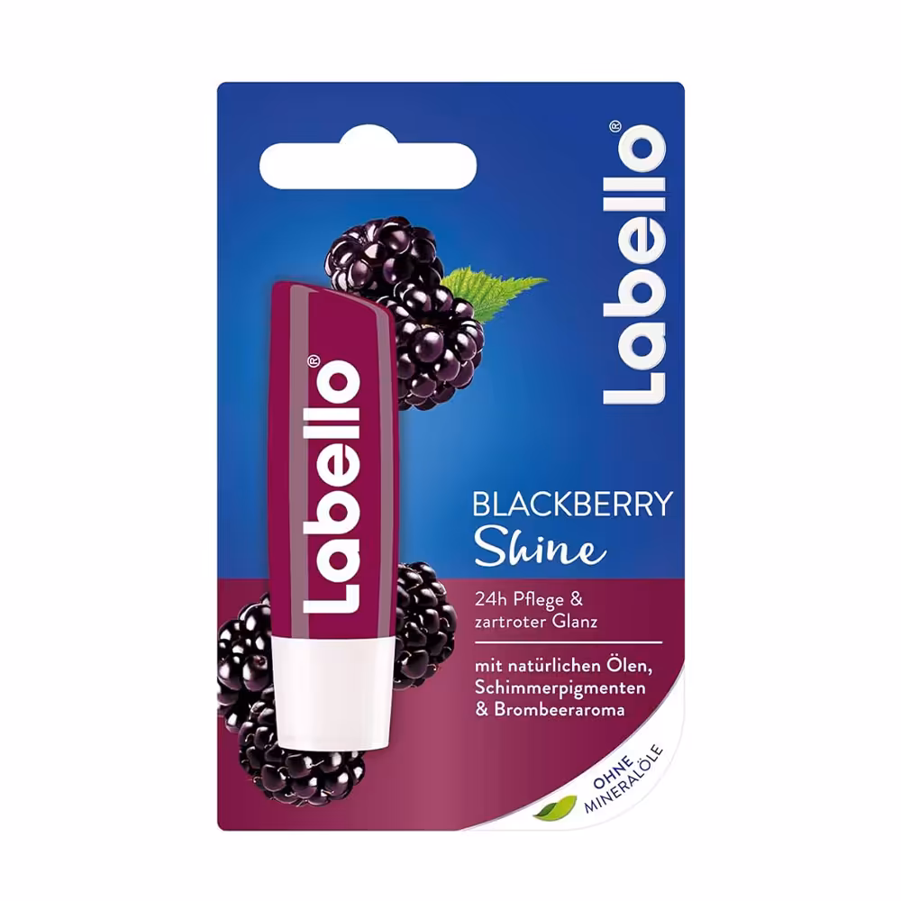 بالم لب براق کننده بلک بری لابلو Labello BlackBerry Shine Lip Balm