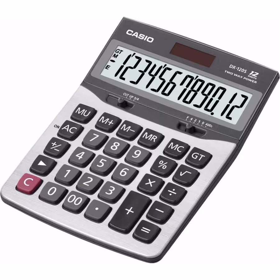 ماشین حساب رومیزی کاسیو مدل DX-120S