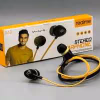 هندزفری رئالمی REALME دوگوش مشکی طلایی مکالمه دار