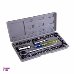 مجموعه 40 عددی آچار بکس و دسته آچار مدل آیوا