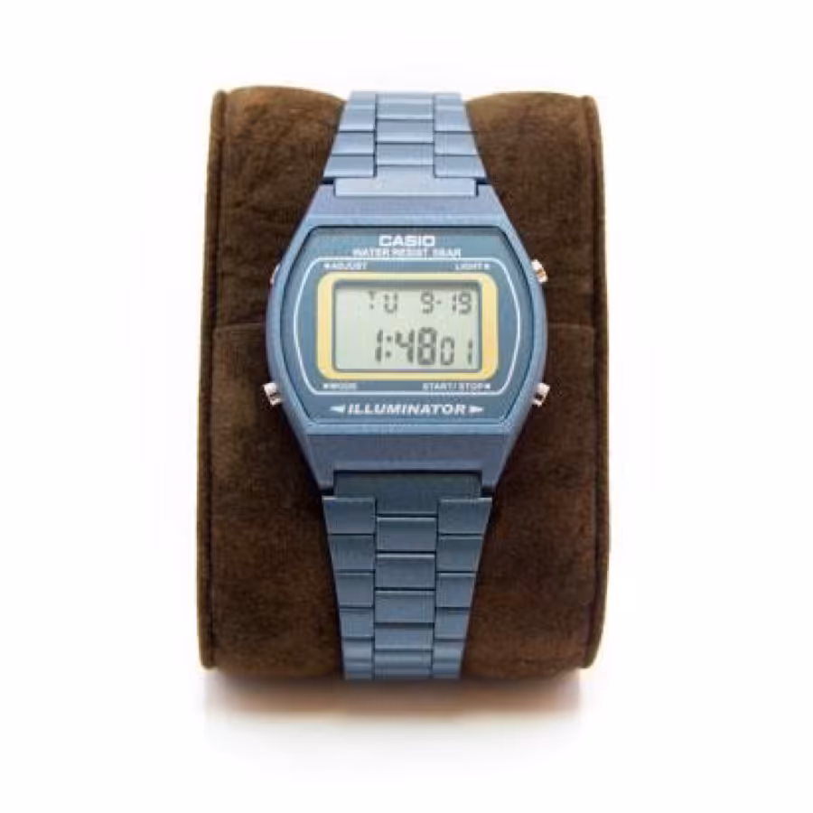 ساعت نوستالژی کاسیو مدلCasio B640W آبی موتور ژاپن