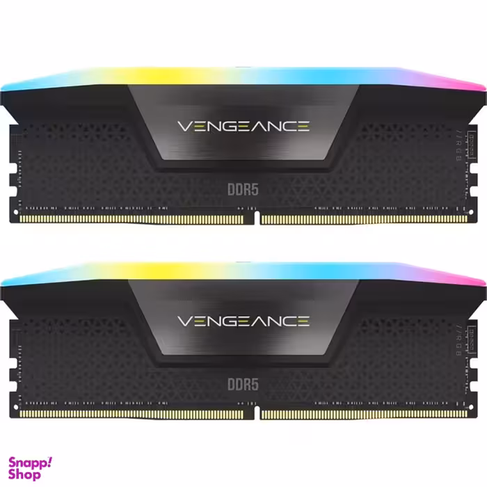 حافظه رم دو کاناله کورسیر Vengeance RGB 5200MHz DDR5 ظرفیت ۶۴ گیگابایت