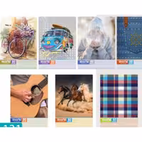 دفتر 80 برگ سیمی جلد طلقی کلاسیک  شفیعی 