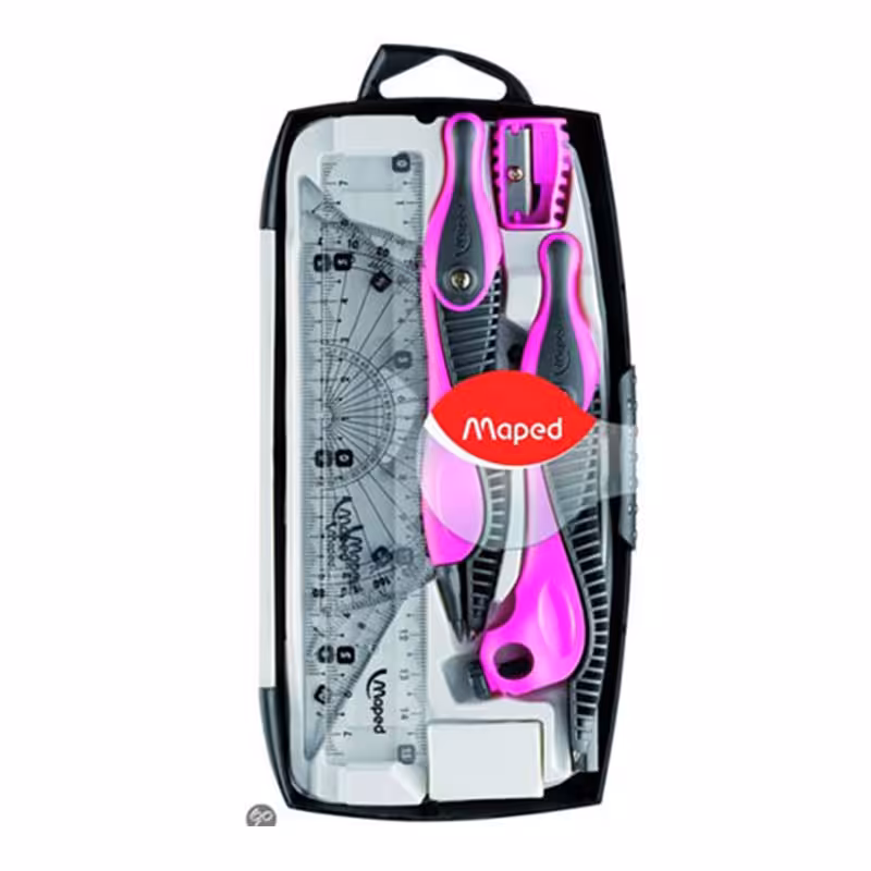 خرید ست پرگار و رسم 9 تکه مپد مدل کیدز جعبه پلاستیکی کد 519119