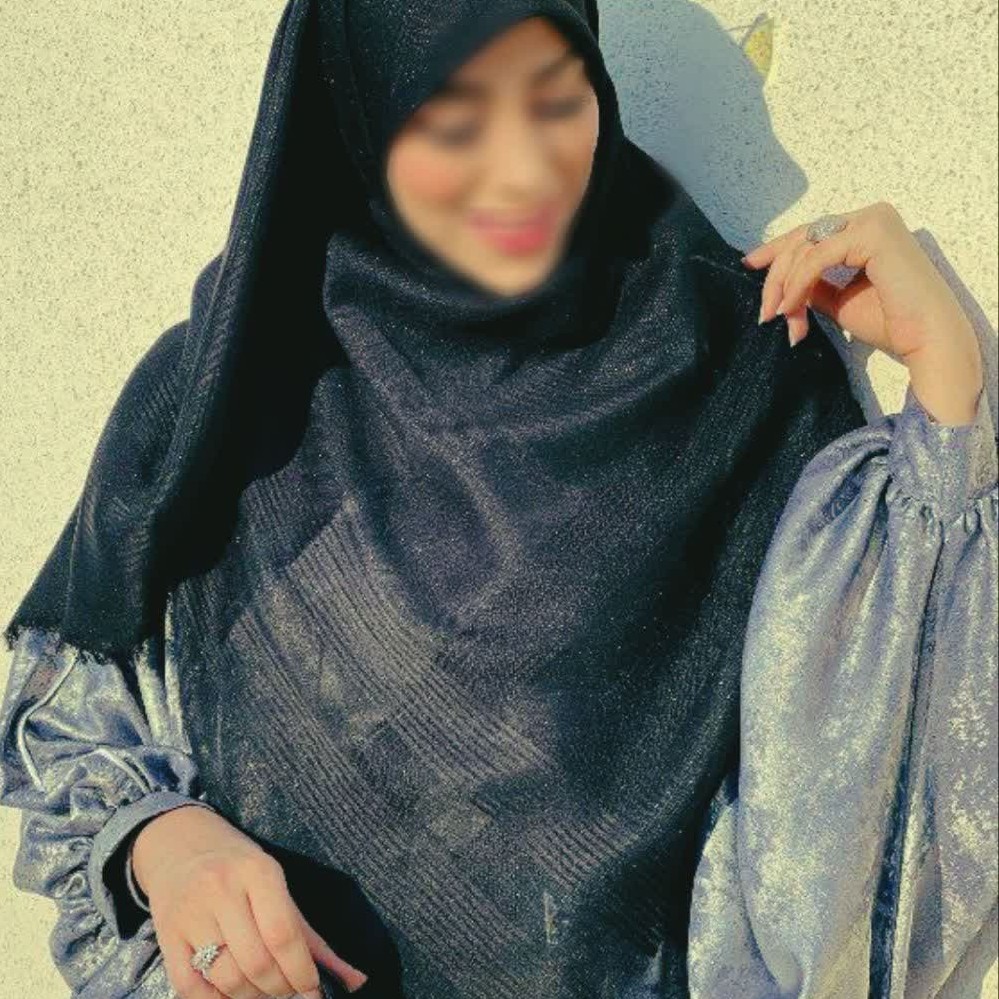 روسری نخی دور ریش لمه کار شده