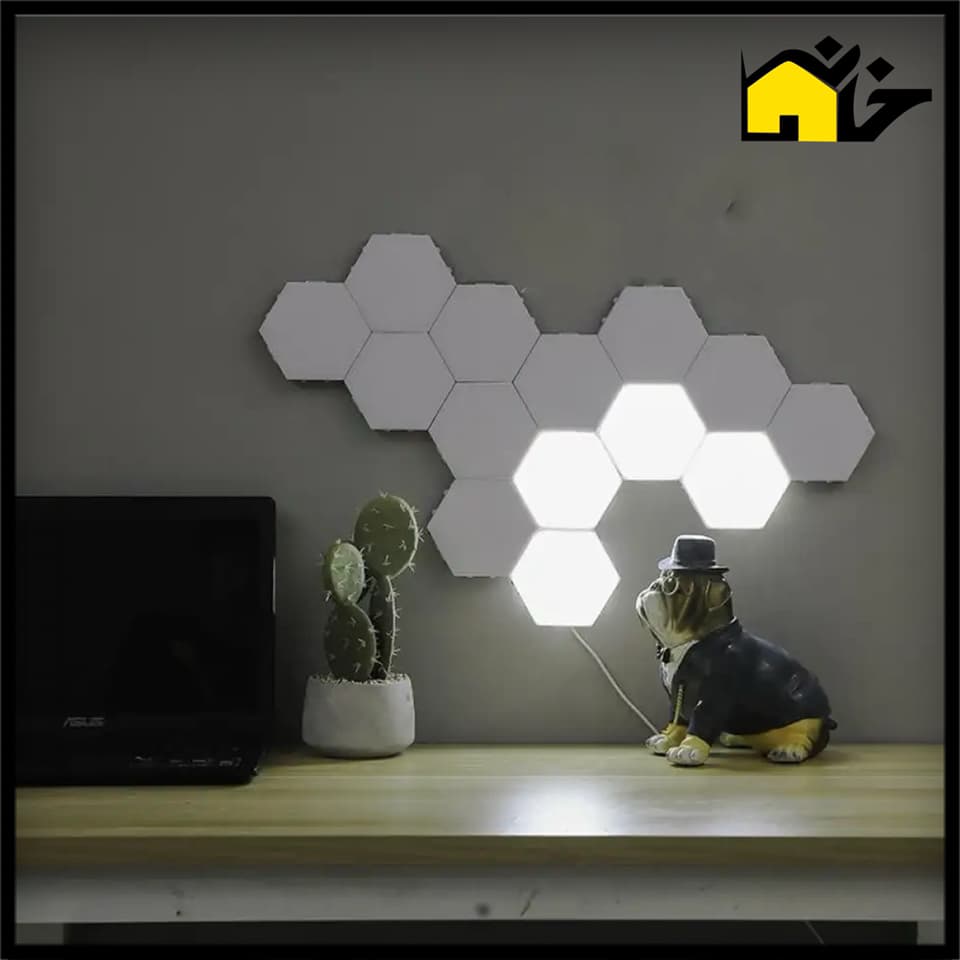 چراغ خواب لمسی شش ضلعی مدل کندو