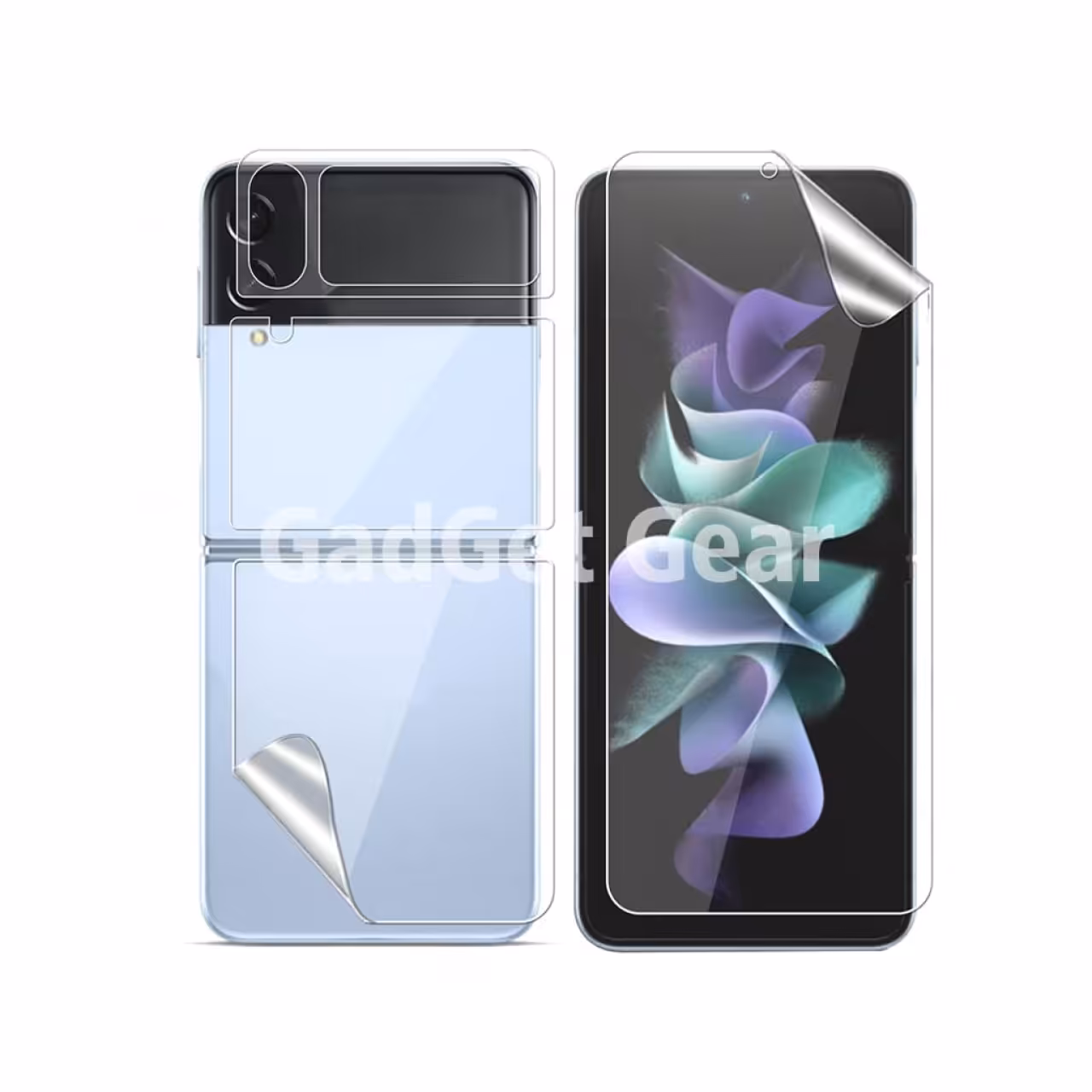 گلس و برچسب نانو سامسونگ گلکسی زد فیلیپ 4 Samsung Galaxy Z Flip 4 Unbreakable Membrane Full Cover Side Film