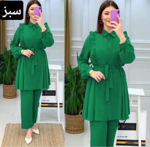 مانتو شلوار زنانه دریا کرپ مازراتی اعلا