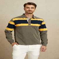 سویشرت زرد مردانه عرق اسکادران اورجینال اسمایل SMILE