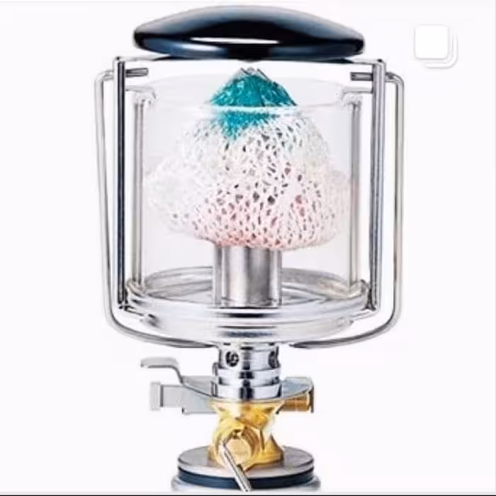 چراغ روشنایی گازی سفری سبک کم حجم و روشنایی بالا با فندک و توری یدک (پس کرایه)