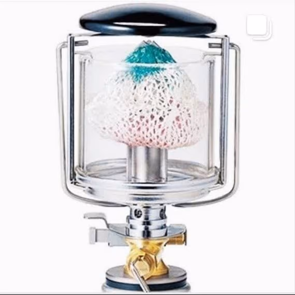 چراغ روشنایی گازی سفری سبک کم حجم و روشنایی بالا با فندک و توری یدک (پس کرایه)