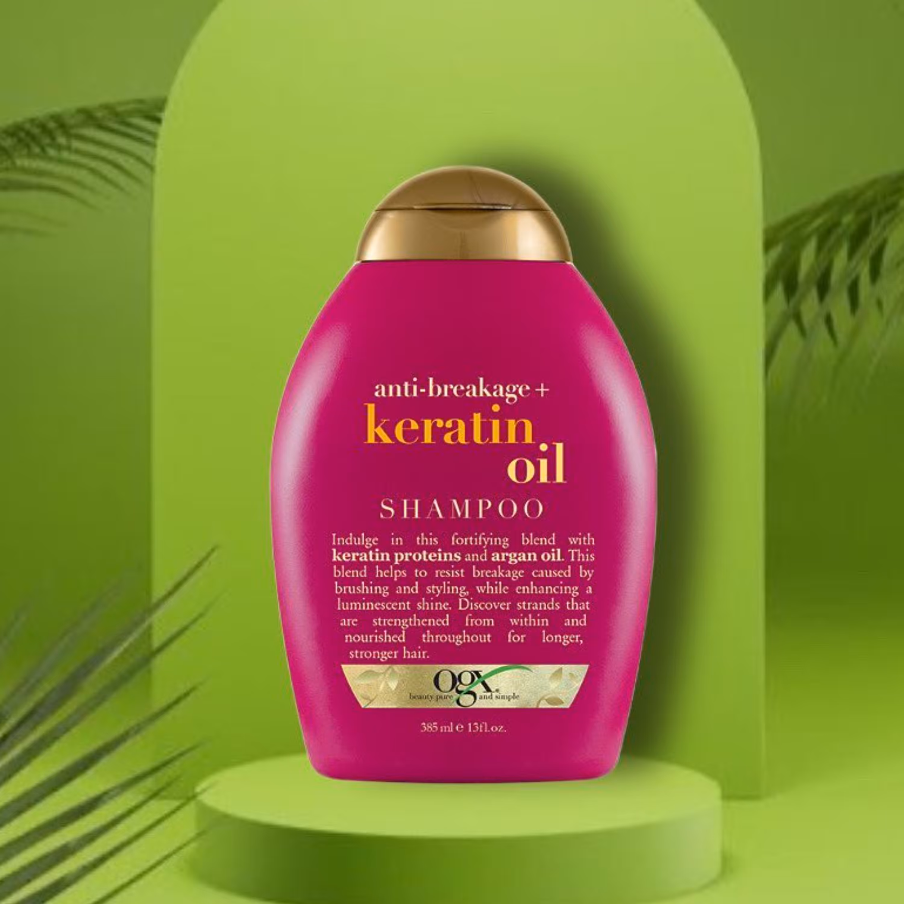 شامپو روغن کراتینه اوجی ایکس (ضد شکنندگی مو) ogx