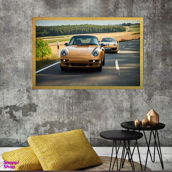 تابلو بکلیت طرح ماشین پورشه مدل قاب شاسی T-S8965