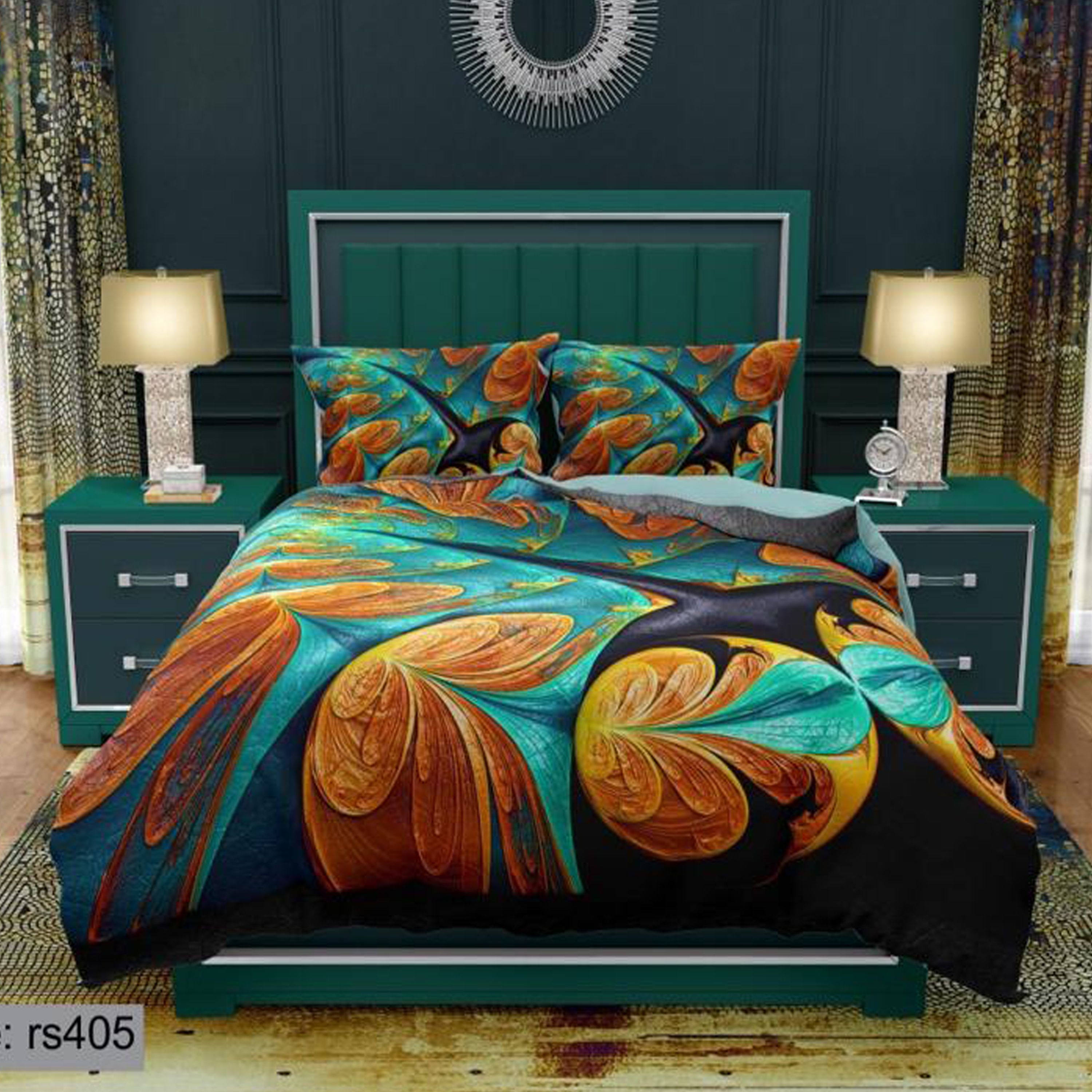 سرویس روتختی 2 نفره تنسل چاپی برندترک لند(Turk Land) rs 405