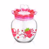 ظرف مربا خوری طرح گل | amazonchi