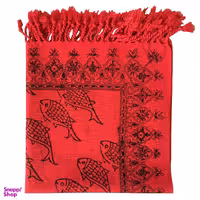 رومیزی قلمکار طرح ماهی سایز 40×40 سانتی متر