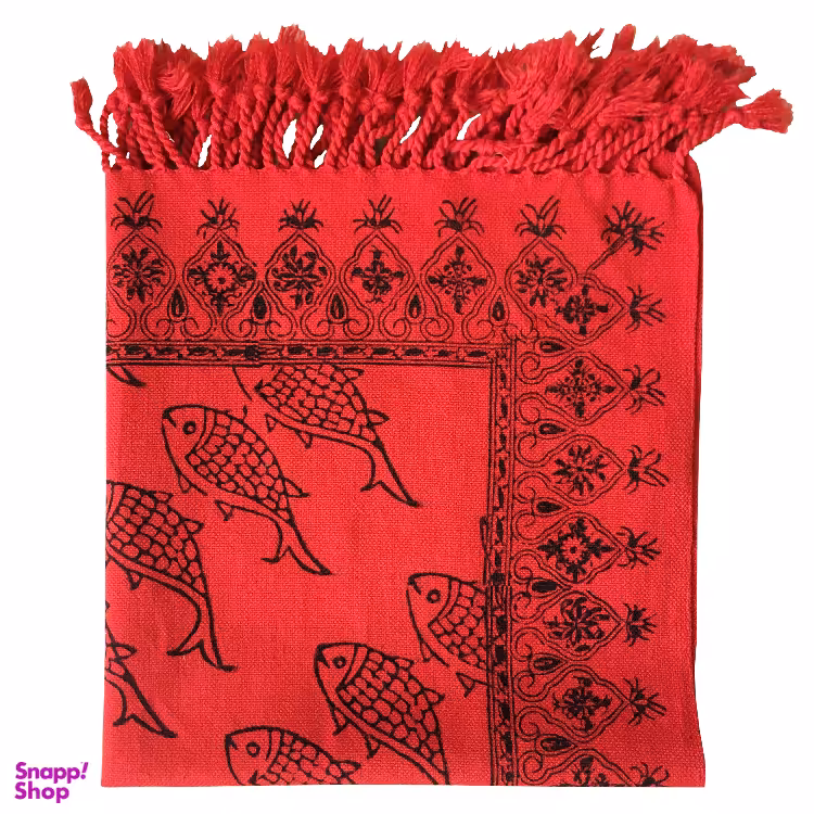 رومیزی قلمکار طرح ماهی سایز 40×40 سانتی متر