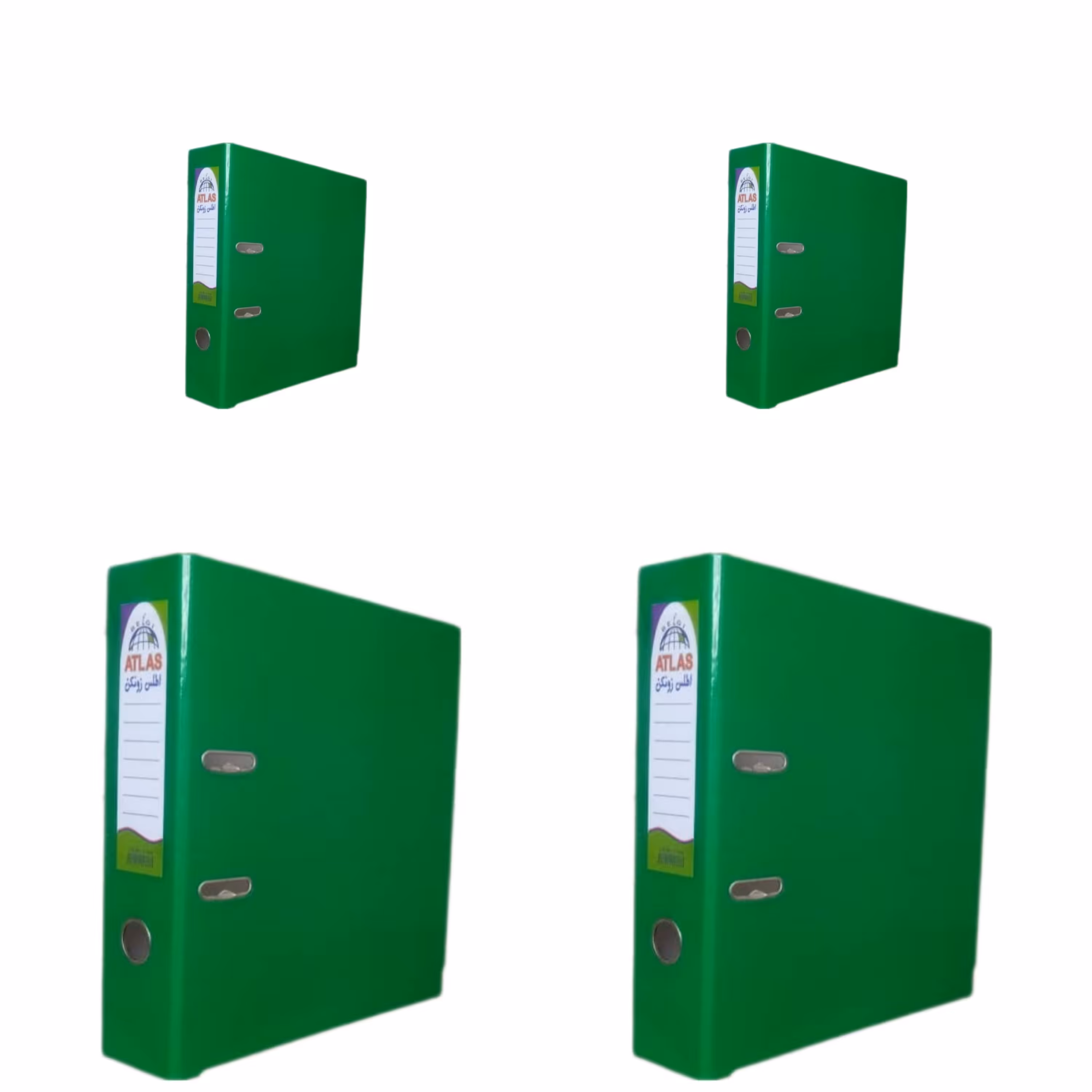 زونکنA4 سلفونی لبه فلزی تیگل دار  سبز تیره( بسته 4 عددی)