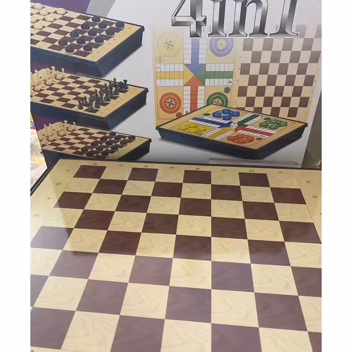 تخته کشویی چهار کاره منچ و شطرنج  آهنربایی