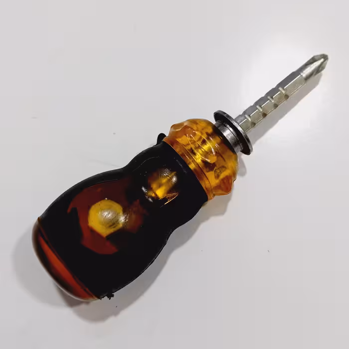 پیچ گوشتی مشتی قابل تعویض دوسو و چهارسو زرد