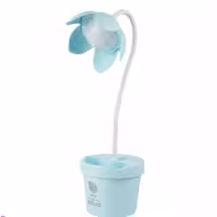 چراغ مطالعه شارژی ال ای دی LED جا قلمی و خودکاری جا موبایلی طرح گلدان