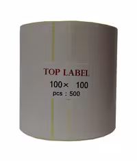 لیبل کاغذی تاپ لیبل تک ردیف 100x100