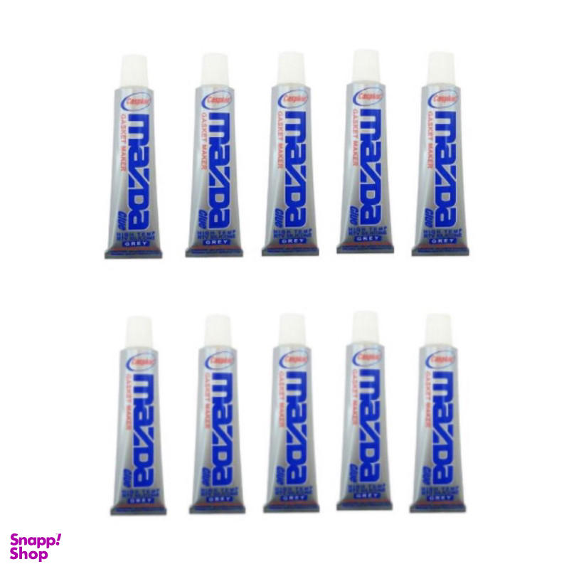 چسب سیلیکون کاسپین مدل مزدا وزن 30 گرم بسته 10 عددی