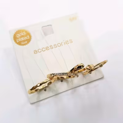 پک چهار عددی انگشتر طلایی با آبکاری طلا ، کار فوق العاده زیبا و حرفه