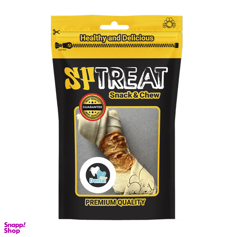 تشویقی سگ اس پی مدل Chicken Wrap Knotted D191 وزن 55 گرم