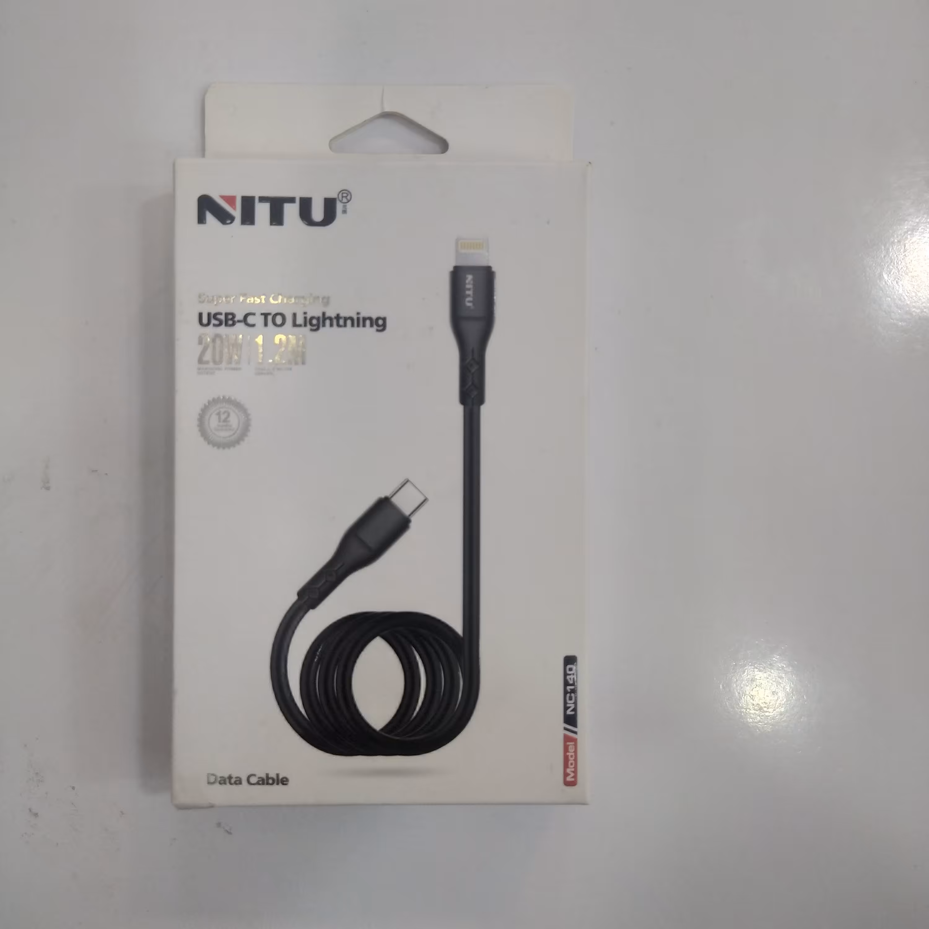 کابل  تبدیل لایتنینگ به USB-C نیتو مدل NC140 طول 1.2 متر