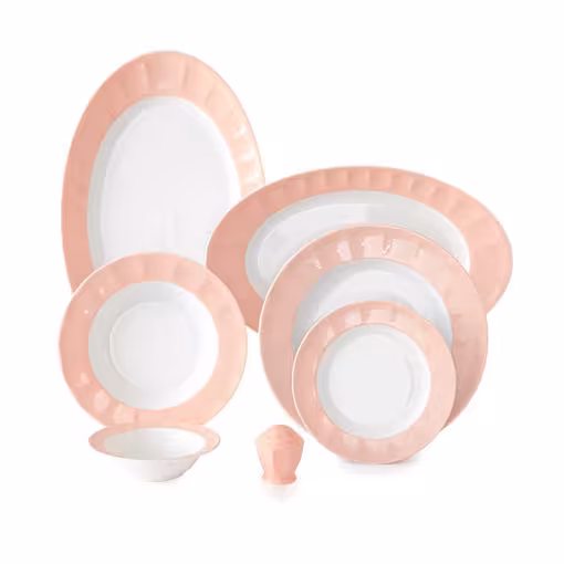 سرویس ماربل نئوکلاسیک چینی زرین 6 نفره 29 پارچه