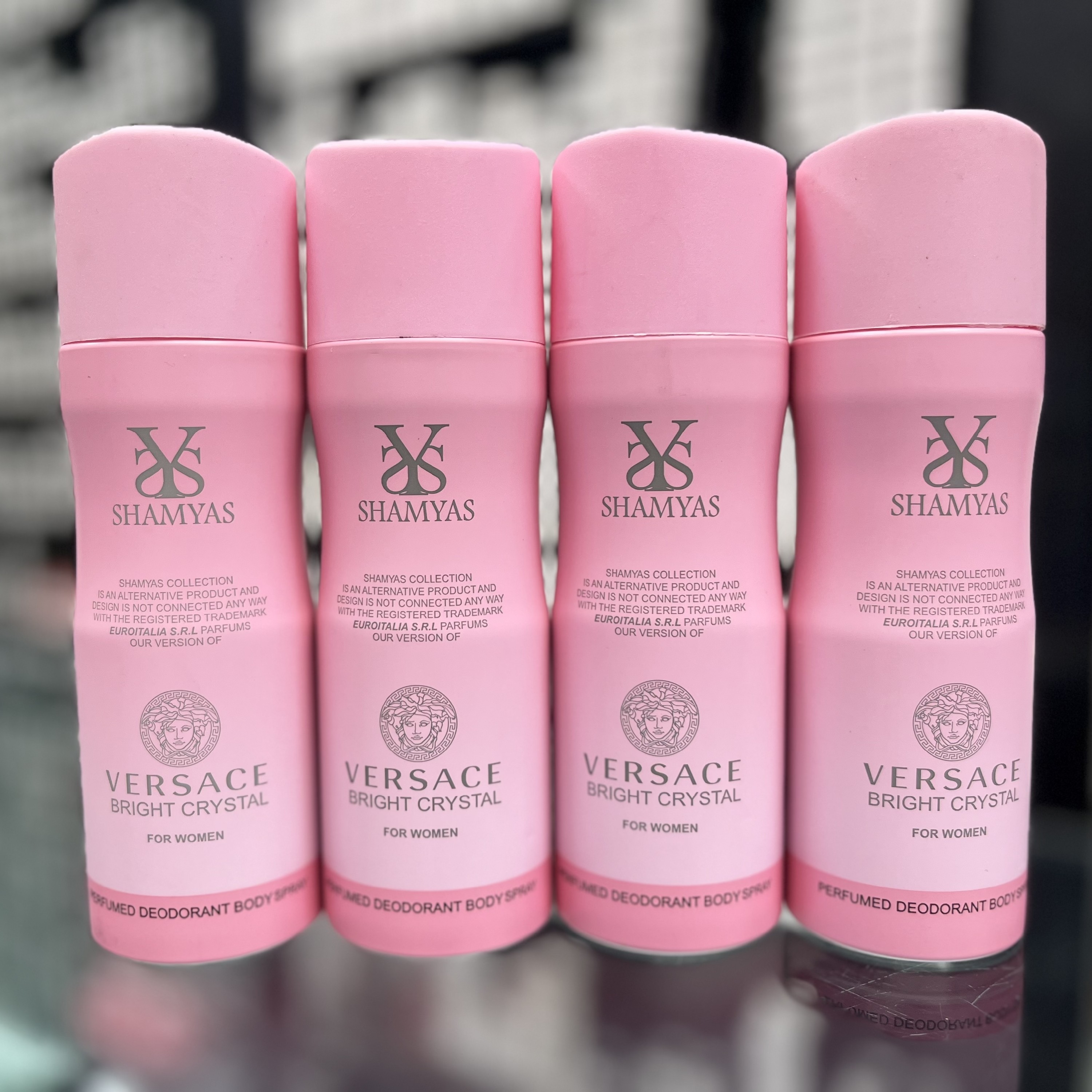 اسپری بدن زنانه شمیاس مدل ورساچه برایت کریستال (Versace Bright Crystal) حجم 200 ml