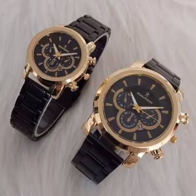 ساعت ست رومانسون طرح 3 موتوره مشکی