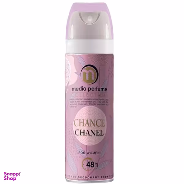 اسپری بدن زنانه مدیا مدل CHANEL CHANCE حجم 200 میلی لیتر