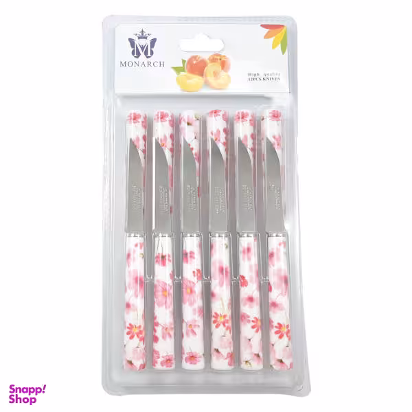 کارد میوه خوری مونارچ کد M006 بسته 12 عددی